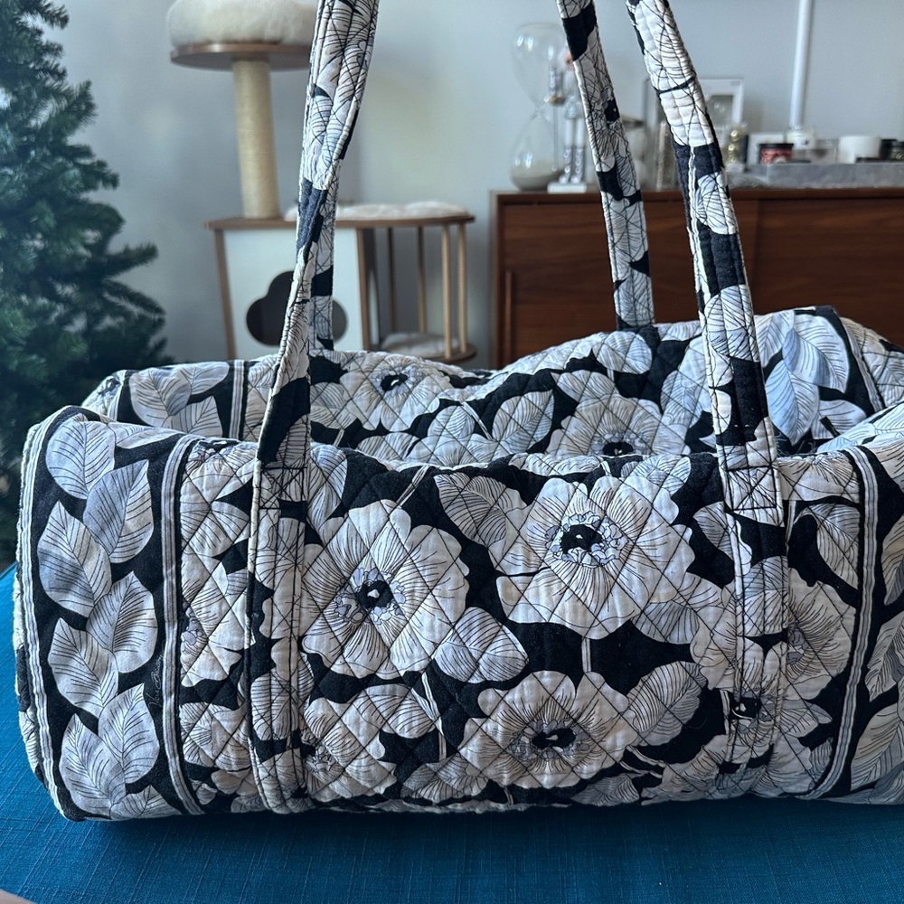 Vera Bradley Travel Duffel Bag in Blue floral print